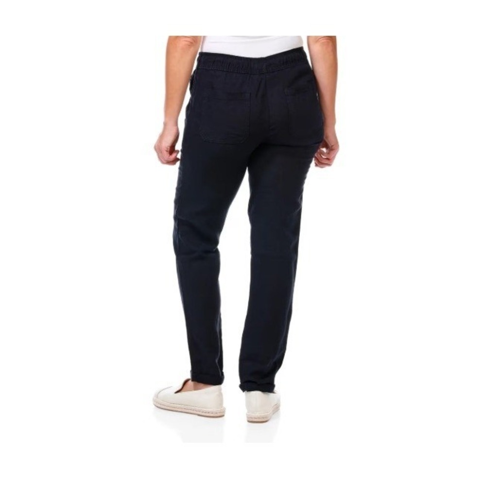 NWT Lilly Pulitzer Size Small Aden 100% Linen Black Onyx Pants Preppy Resortwear - Picture 3 of 8
